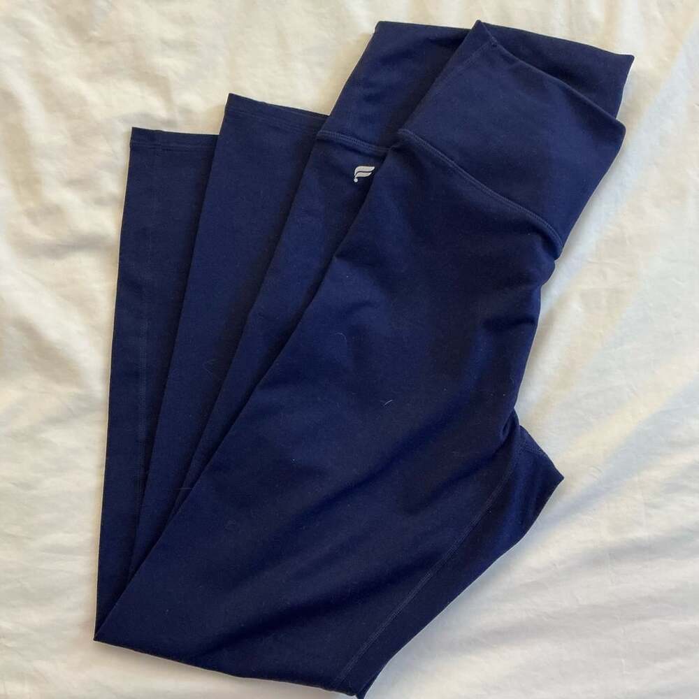 Fabletics Leggings Size M Blue Athletic High Waisted